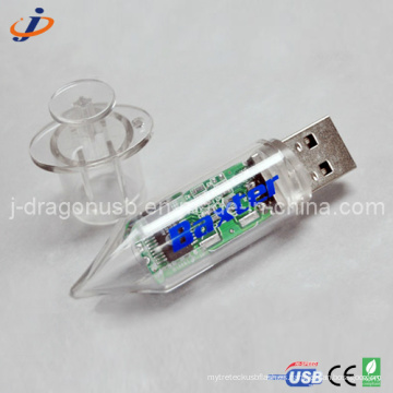 Plastic Doctor Syringe USB Flash Drive para la promoción